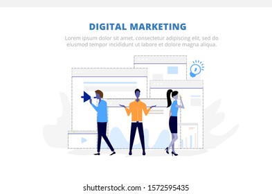 Creative website template designs. Vector illustration concepts of web page design for website and mobile website development. Easy to edit and customize.
