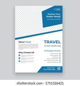 Creative website traveling poster, flyer or template design for summer holiday