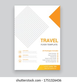 Kreative Website-Reiseplakate, Flyer oder Template-Design für Sommerferien