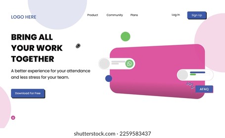 Creative Website ui design template