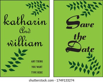 creative wedding invitation flyer design template vector