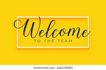 creative welcome to the team banner for corporate hiring vector