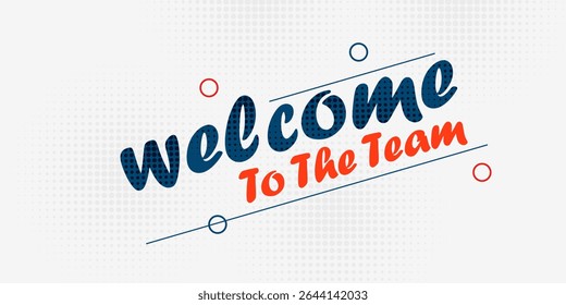 bem-vindo criativo ao banner da equipe para seu processo de recrutamento.