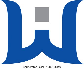 Creative WH logo design for building contractors