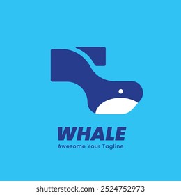 Creative Whale Icon for Branding and Business