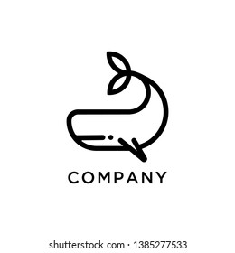 Creative Whale Logo Symbol Vector Illustration - Vector