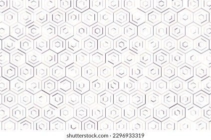 Creative White 3d Hexagone Banner Background editable Free Vector Image