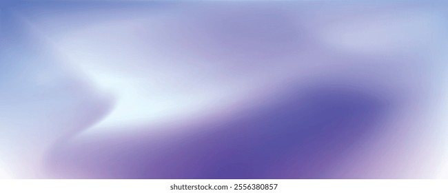 Creative white blue fluid gradient background. Wavy curved 3d flow poster wallpaper. Liquid wave backdrop. Bright color template for presentation, banner, flyer, booklet, brochure. Vector illustration