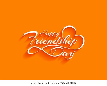 16,329 Friendship day typography Images, Stock Photos & Vectors ...