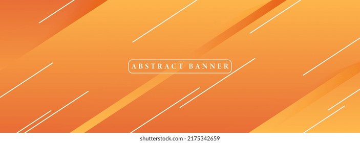 creative wide abstract banner created with simple geometric shapes