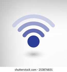 Creative WiFi icon element. EPS10 vector illustration.