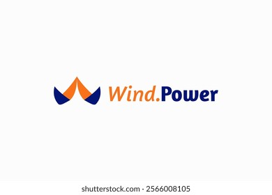 creative wind power icon logo vector design template. pictogram initial W logo design vector illustration for wind power, wind energy and wind technology isolated on white background