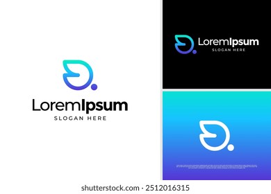 Creative wing colorful logo vector design template