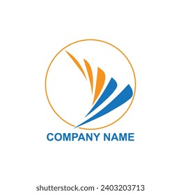 Diseño de logotipo de ala creativa con estilo moderno| vector premium