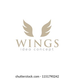 Creative Wings Concept Logo Design Template