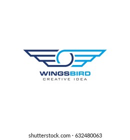 Creative Wings Concept Logo Design Template