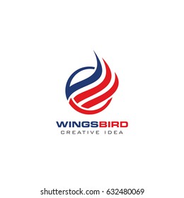 Creative Wings Concept Logo Design Template