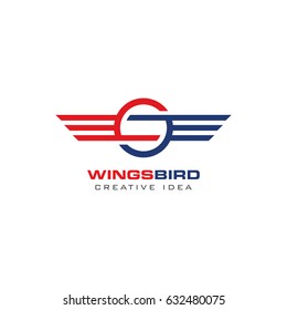 Creative Wings Concept Logo Design Template
