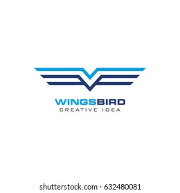 Creative Wings Concept Logo Design Template