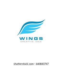 Creative Wings Concept Logo Design Template