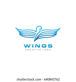 Creative Wings Concept Logo Design Template