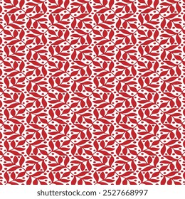 Creative winter background with geometric shapes in red