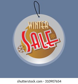 creative winter sale concept vector illustration 