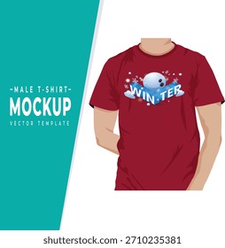 Diseño creativo de la camiseta del invierno