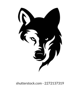 Creative wolf vector art illustration.