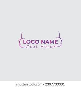 creative Woman beauty logo. Hair Salon Logo. Cosmetic salon logo design.