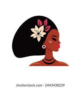 Creative woman fashion logo, icon vector art illustration.