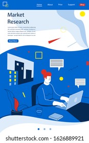 Creative woman in work progress. Creative people generating ideas. Work process. Ui design concept. Vector
