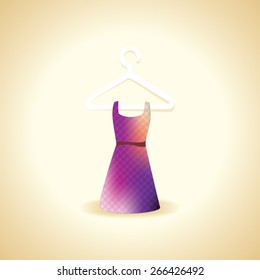 creative women dress created with purple color 