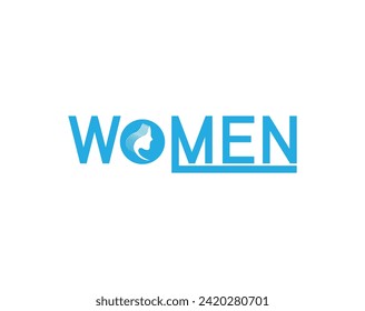 Creative women empowerment logo design vector.