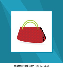 creative women hand bag vector illustration 