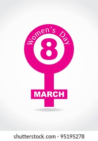 Creative women's day design element. vector illustration