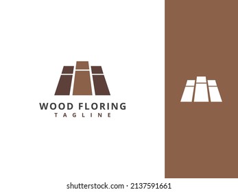 plantilla de logotipo de parqué creativo