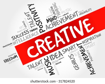 Creative word cloud, business concept