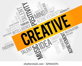 Creative word cloud, business concept