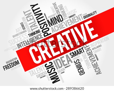 Creative word cloud, business concept