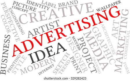 Creative word cloud on a white background. 