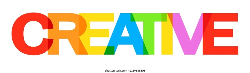 Creative word concept in vector format