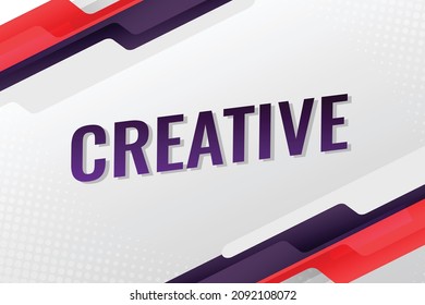 creative word concept vector illustration with red purple lines modern futuristic 3d style for landing page template ui web mobile app poster banner flyer background gift card coupon label wallpaper