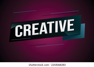 Creative Word Concept Vektorgrafik mit Linien 3D-Stil für Social Media Landing Page, Vorlage, i, Web, Mobile App, Poster, Banner, Flyer, Hintergrund, Geschenkkarte, Coupon, Etikett, Wallpaper