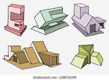 Creative work from geometry art vector for card, illustration, design idea