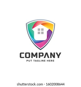 creative work from home logo collection for company