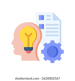 Creative Work Icon Flat Vector Illustration