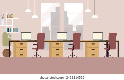 Lugar de trabajo creativo moderno para ilustración de trabajo