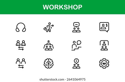 Creative Workshop Icon Set - Premium Editable icons for Tools, Maintenance, and Do-It-Yourself-Themed Projects