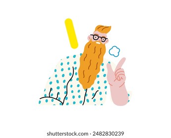Creative Workspace: Video Conference, modern flat vector concept illustration of person engaging in virtual business meeting Connectivity, collaboration, digital interaction, remote work, productivity